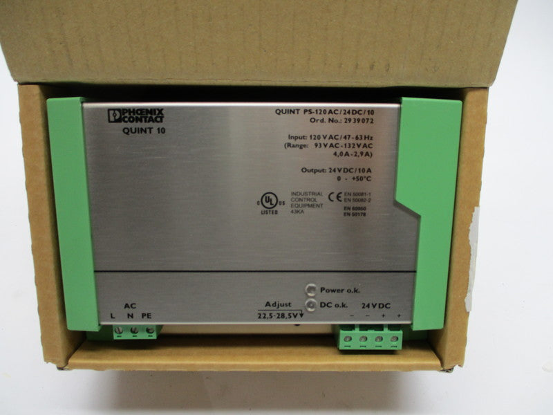 PHOENIX CONTACT QUINTPS-120AC/24DC/10 NSMP