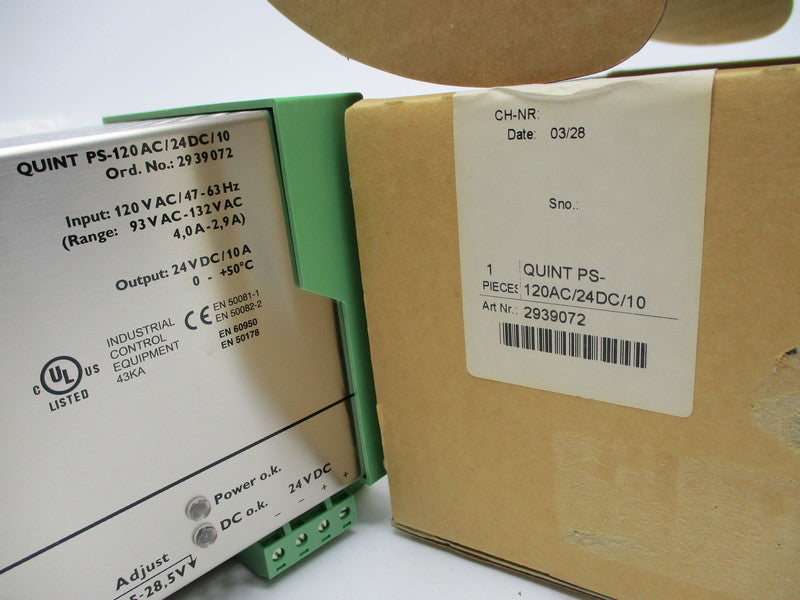 PHOENIX CONTACT QUINTPS-120AC/24DC/10 NSMP