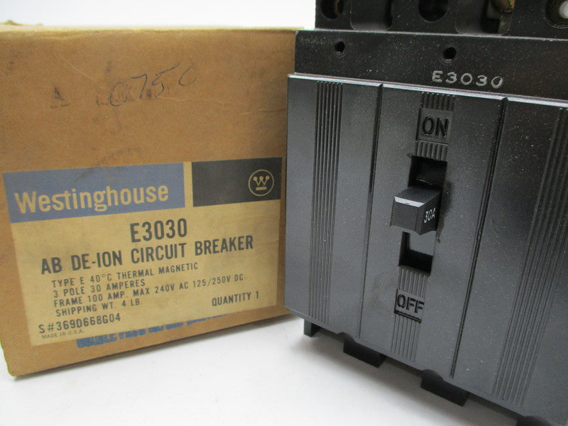 WESTINGHOUSE E3030 30A 240VAC NSMP