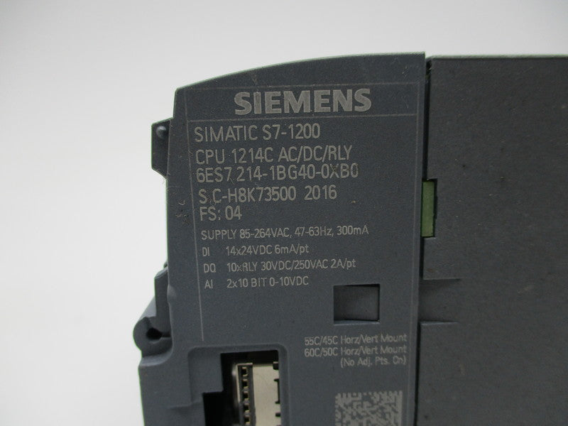 SIEMENS 6ES7 214-1BG40-0XB0 85-264VAC NSNP