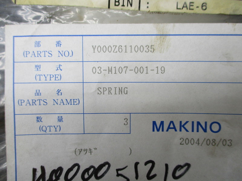 MAKINO Y000Z6110035 NSMP