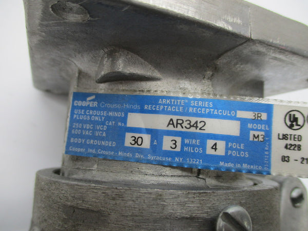 CROUSE HINDS AR342 600VAC 30A NSNP