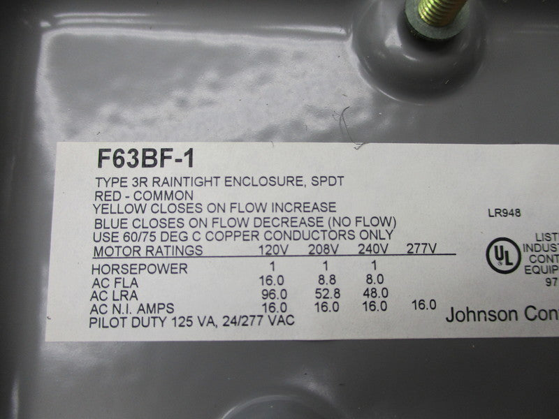 JOHNSON CONTROLS F63BF-1 277V NSNP