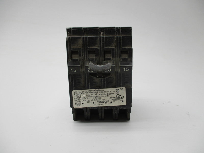 SIEMENS Q21520CT 15-20A 120/240V NSNP