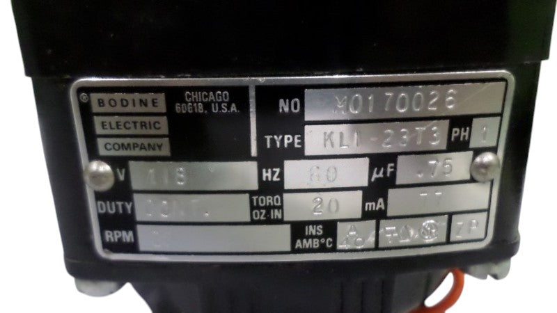 BODINE ELECTRIC M0170026 NSNP