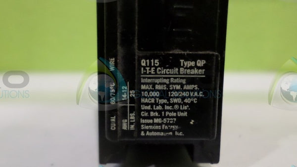 ITE QP115 CIRCUIT BREAKER NSNP