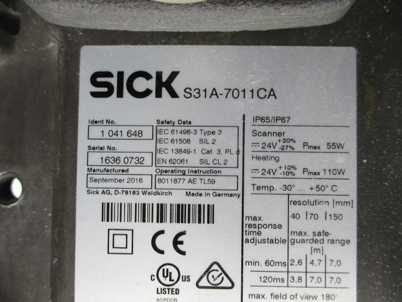 SICK S31A-7011CA NSMP