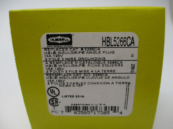 HUBBELL HBL5266CA 125V 15A NSMP