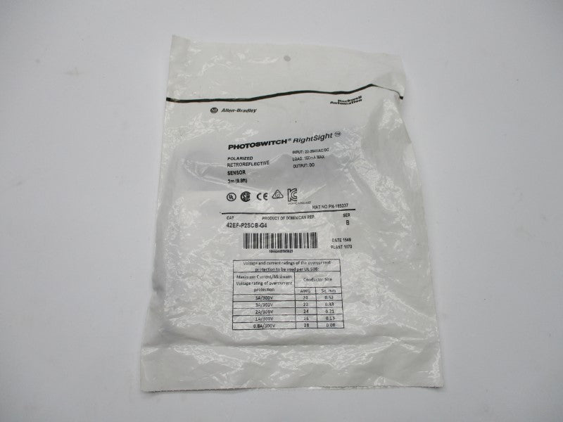 ALLEN BRADLEY 42EF-P2SCB-G4 SER. B 22-264VAC 5A  3M NSMP