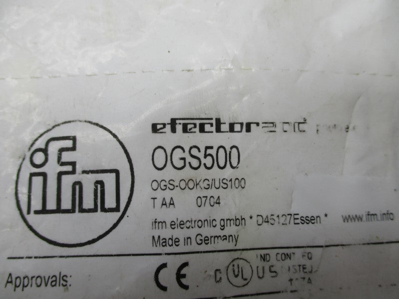 IFM EFECTOR OGS500 OGS-OOKG/US100 10-36VDC NSMP