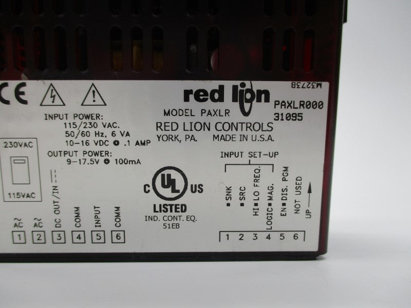 RED LION CONTROLS PAXLR000 115/230VAC .1A NSNP