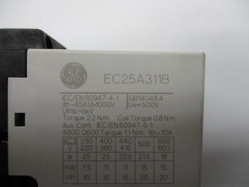 GENERAL ELECTRIC EC25A311B 480V NSNP