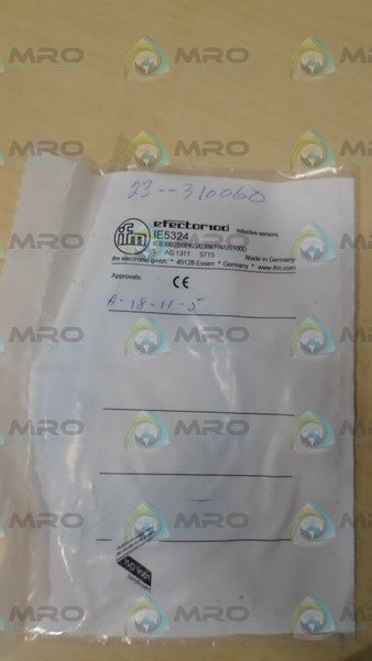 IFM EFECTOR IE5324 INDUCTIVE PROXIMITY SENSOR NSMP