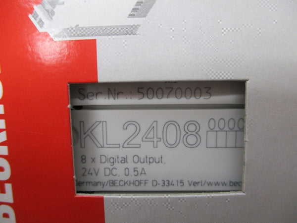 BECKHOFF KL2408 24VDC 0.5A NSMP