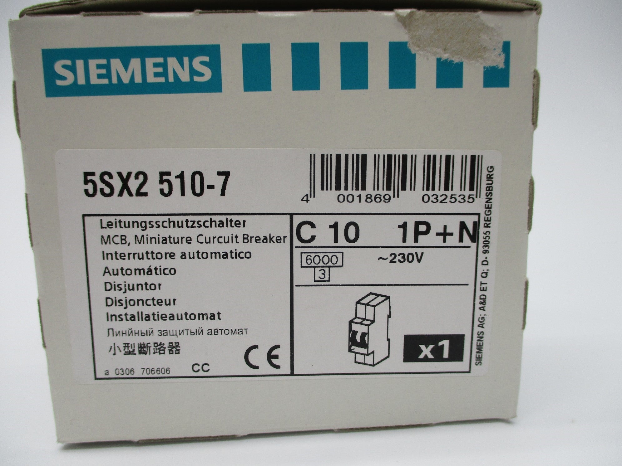 SIEMENS 5SX2-510-7 10A 230V NSMP