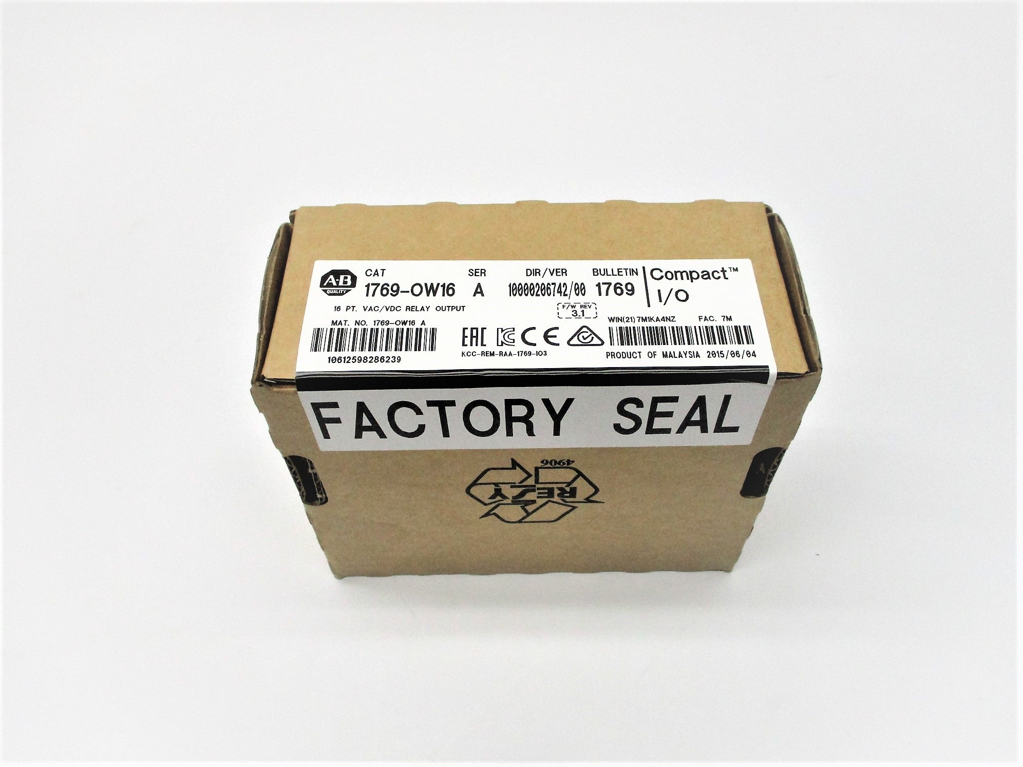 ALLEN BRADLEY 1769-OW16 SER. A F/W: 3.1 DATE: 2015 NSFS