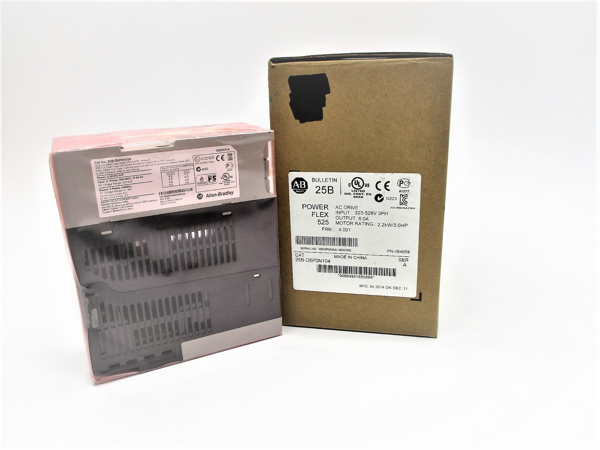 ALLEN BRADLEY 25B-D6P0N104 SER. A F/W 4.001 323-528V 6.0A NSMP