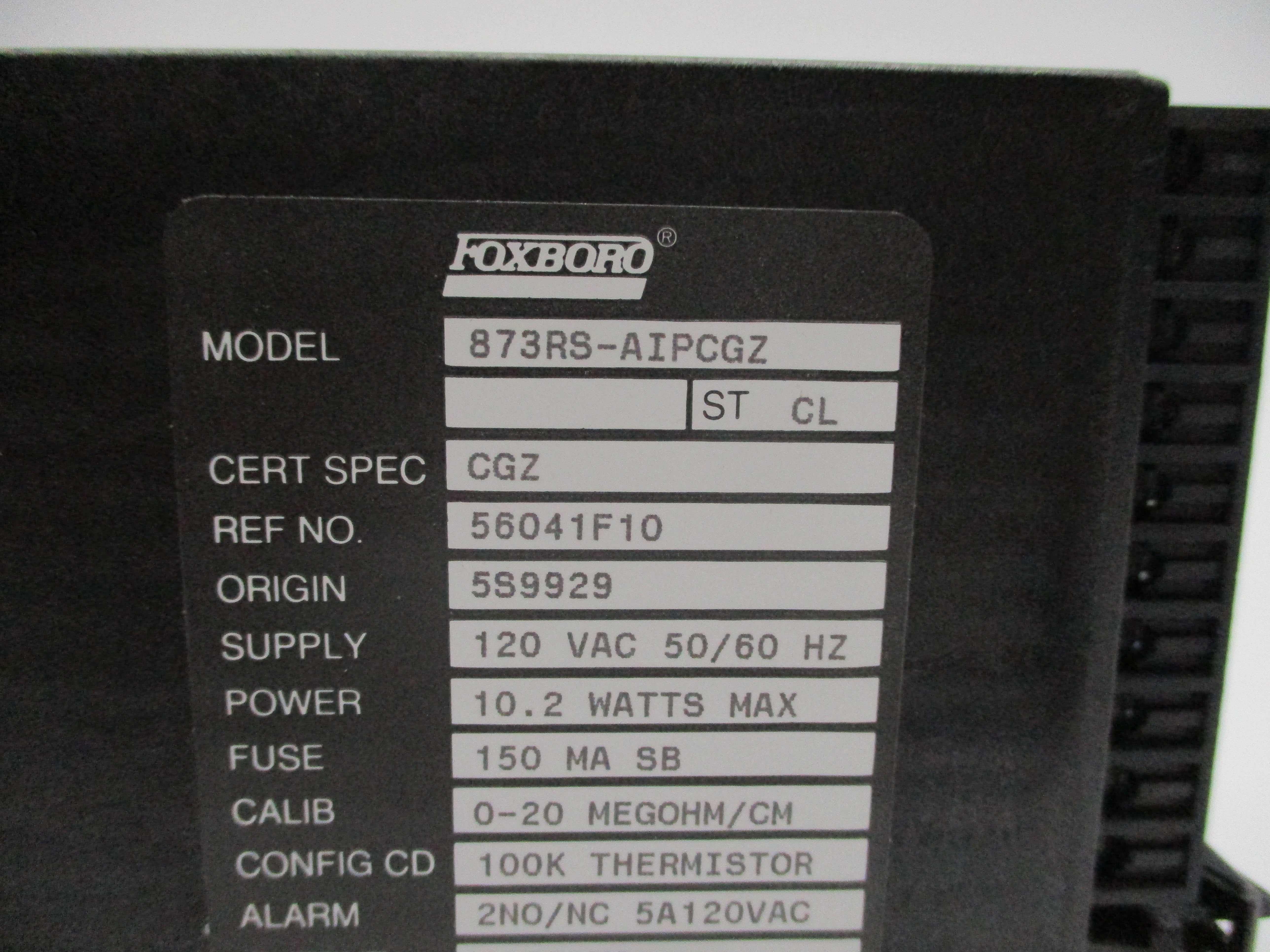 FOXBORO 873RS-AIPCGZ NSNP