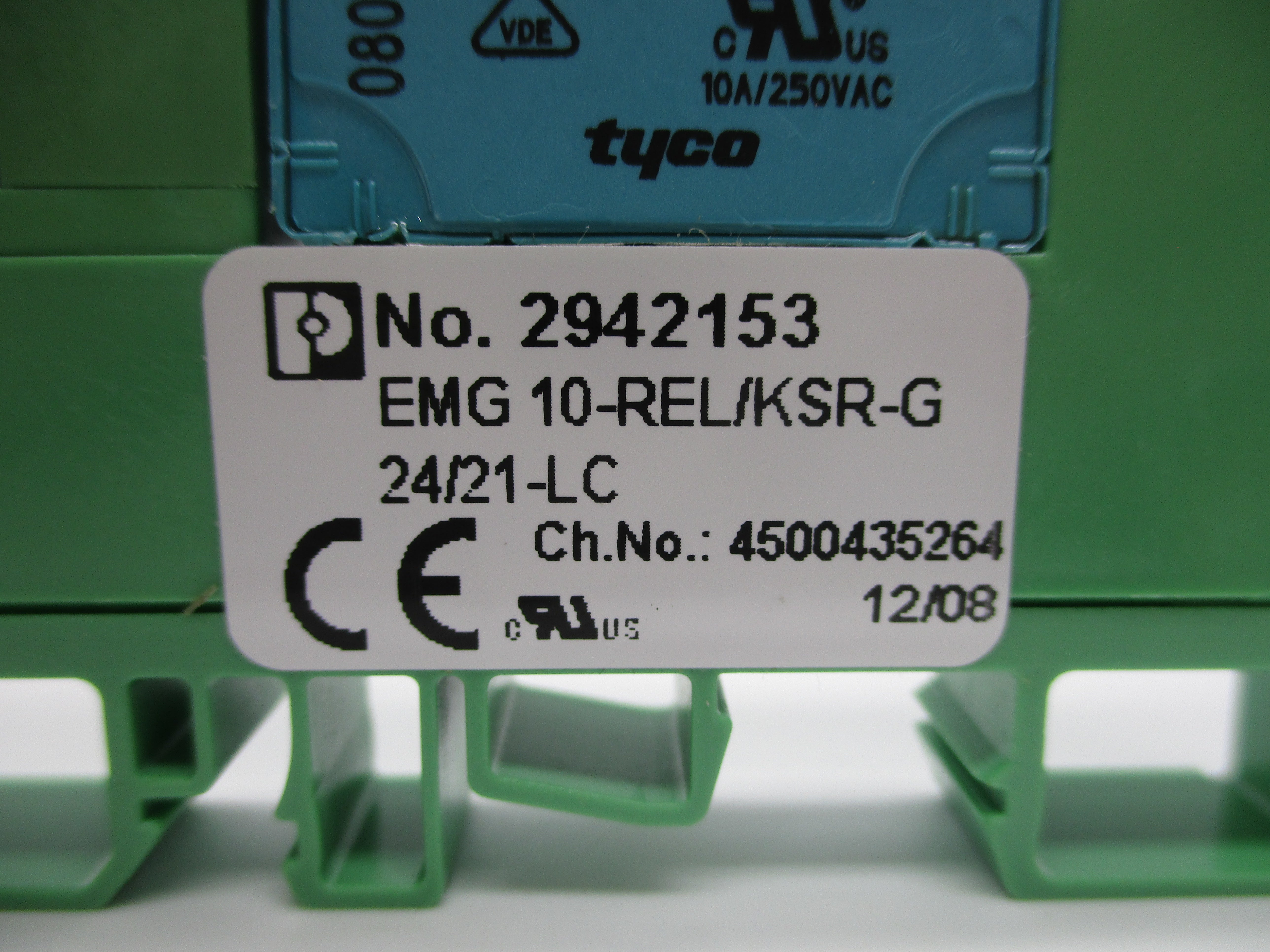 PHOENIX CONTACT EMG10-REL/KSR-G24/21-LC 2942153 24VDC 10A NSNP