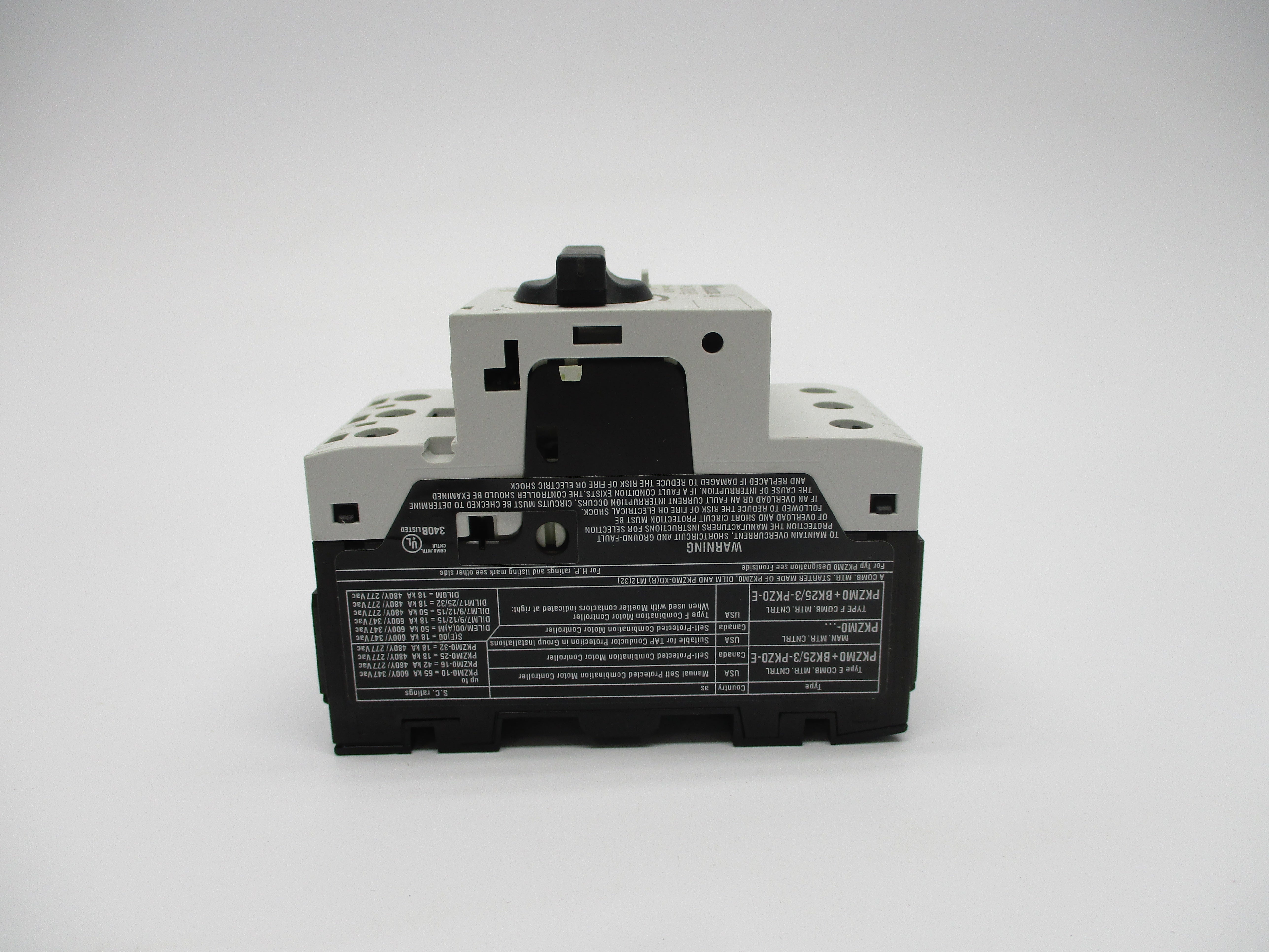 KLOCKNER MOELLER PKZM0-6,3 600VAC 0.4-6.3A NSNP