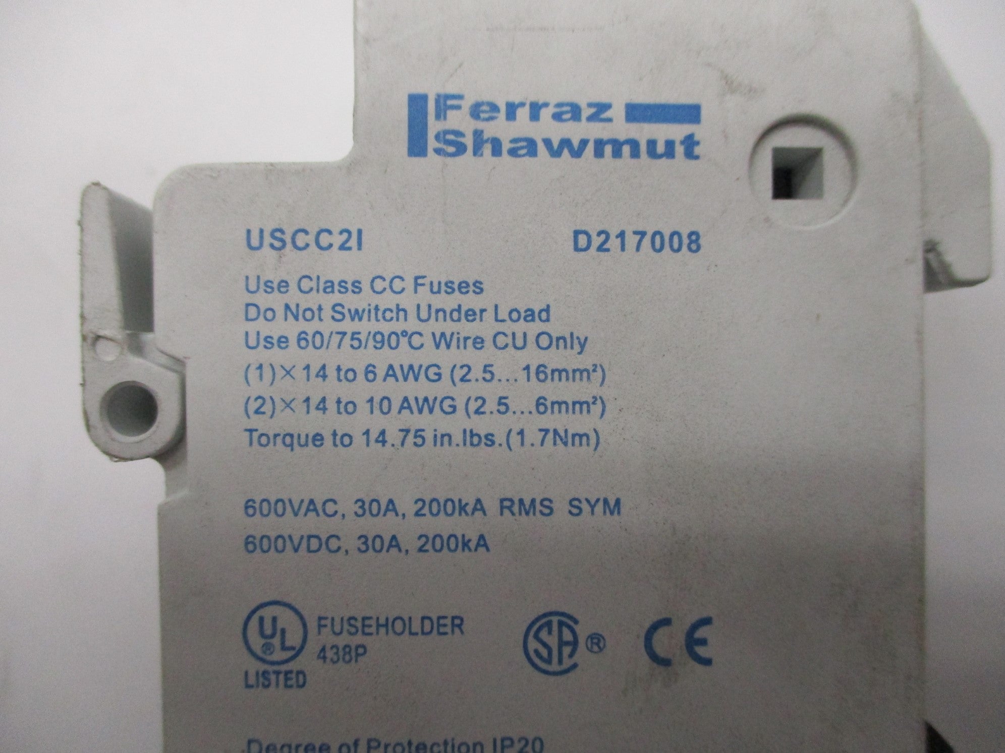 FERRAZ SHAWMUT USCC2I 600V 30A NSNP
