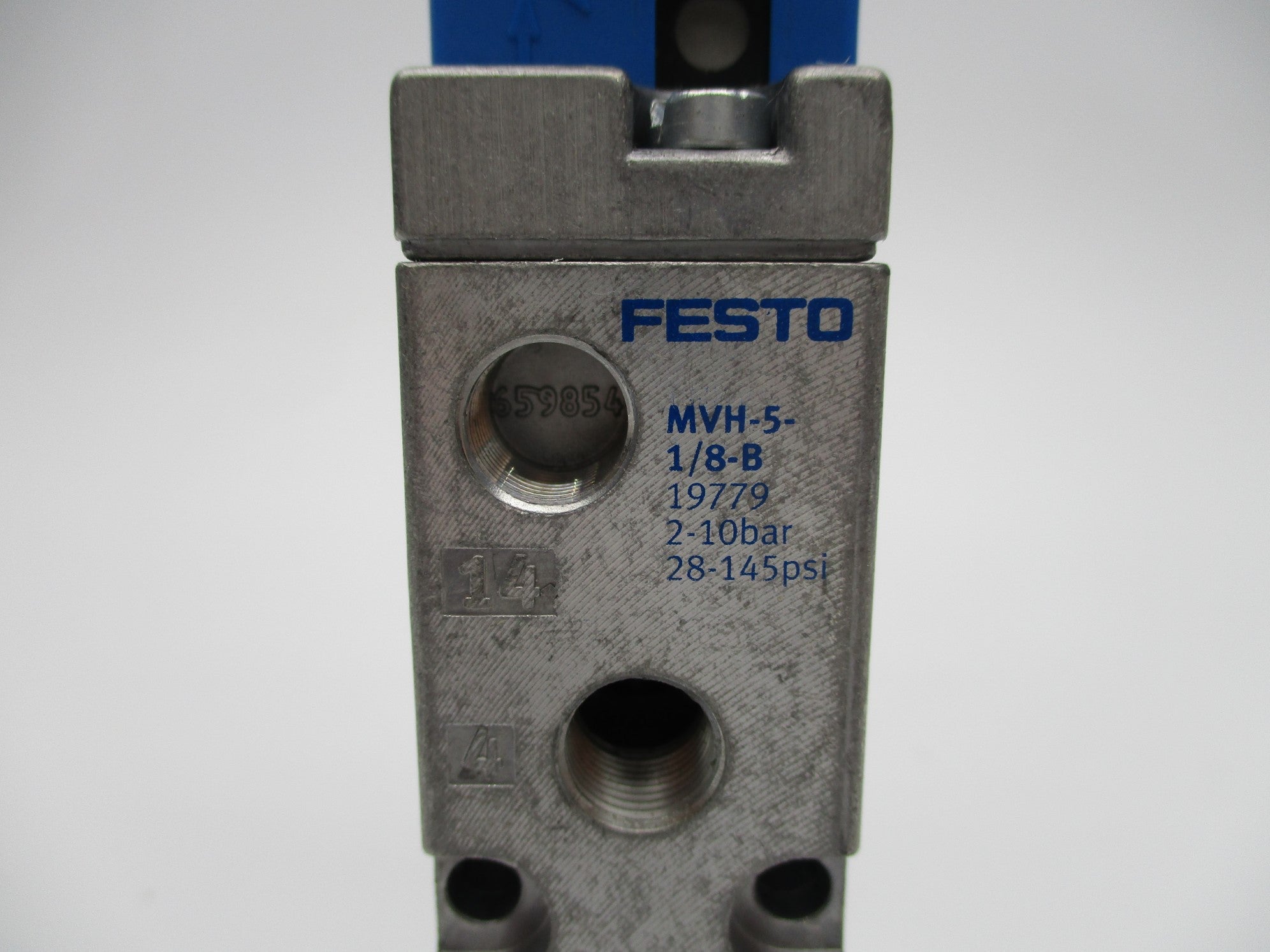 FESTO MVH-5-1/8-B 19779 20.4-26.4VDC 28-145PSI NSNP