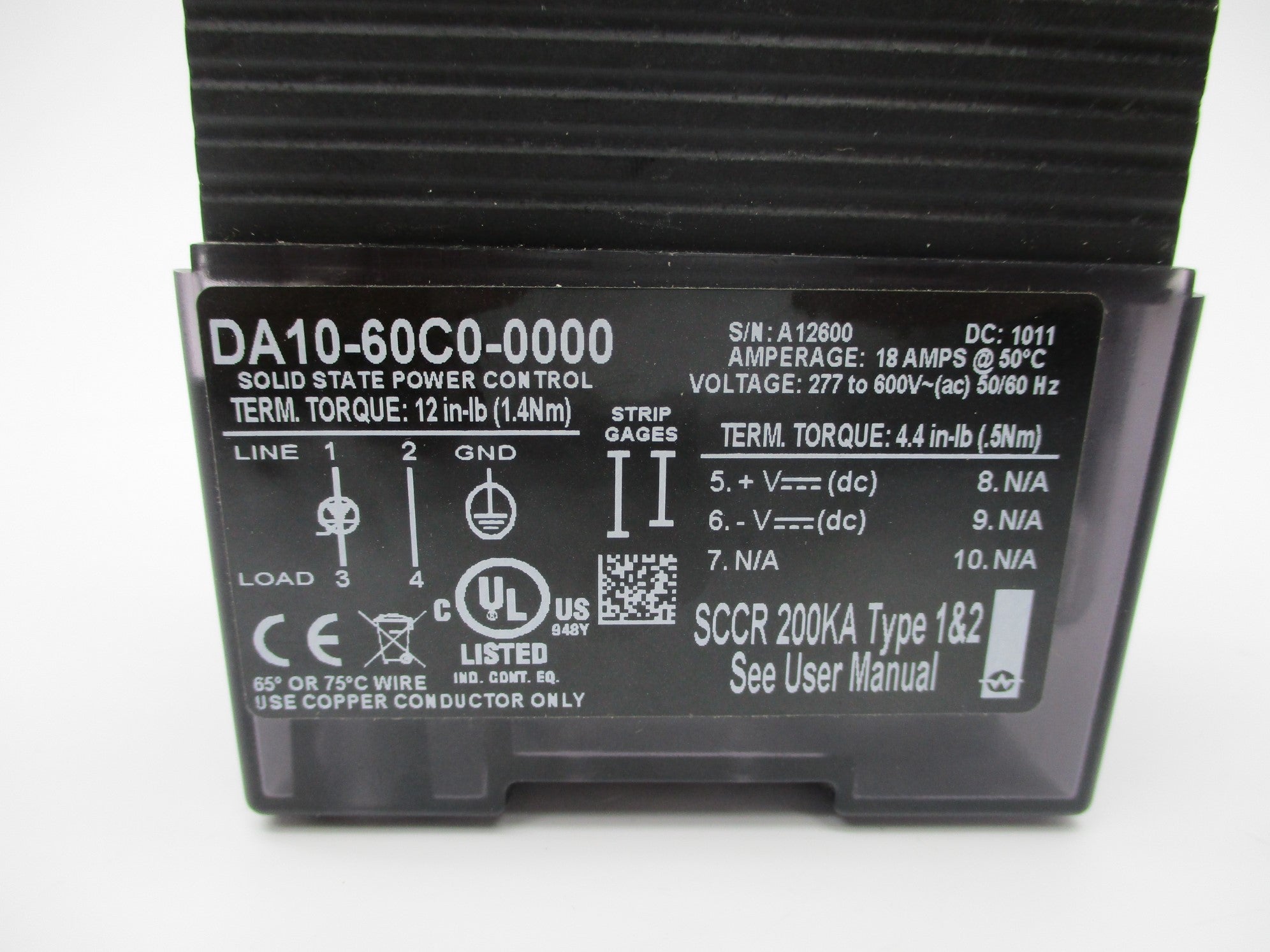 WATLOW DA10-60C0-0000 NSNP