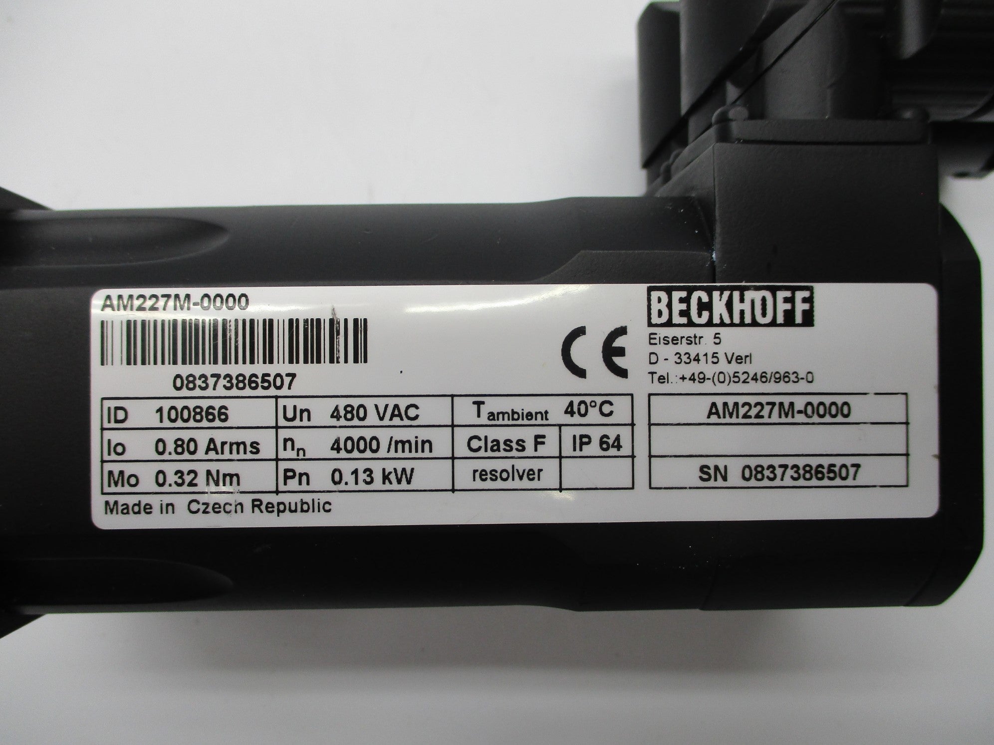 BECKHOFF AM227M-0000 NSNP