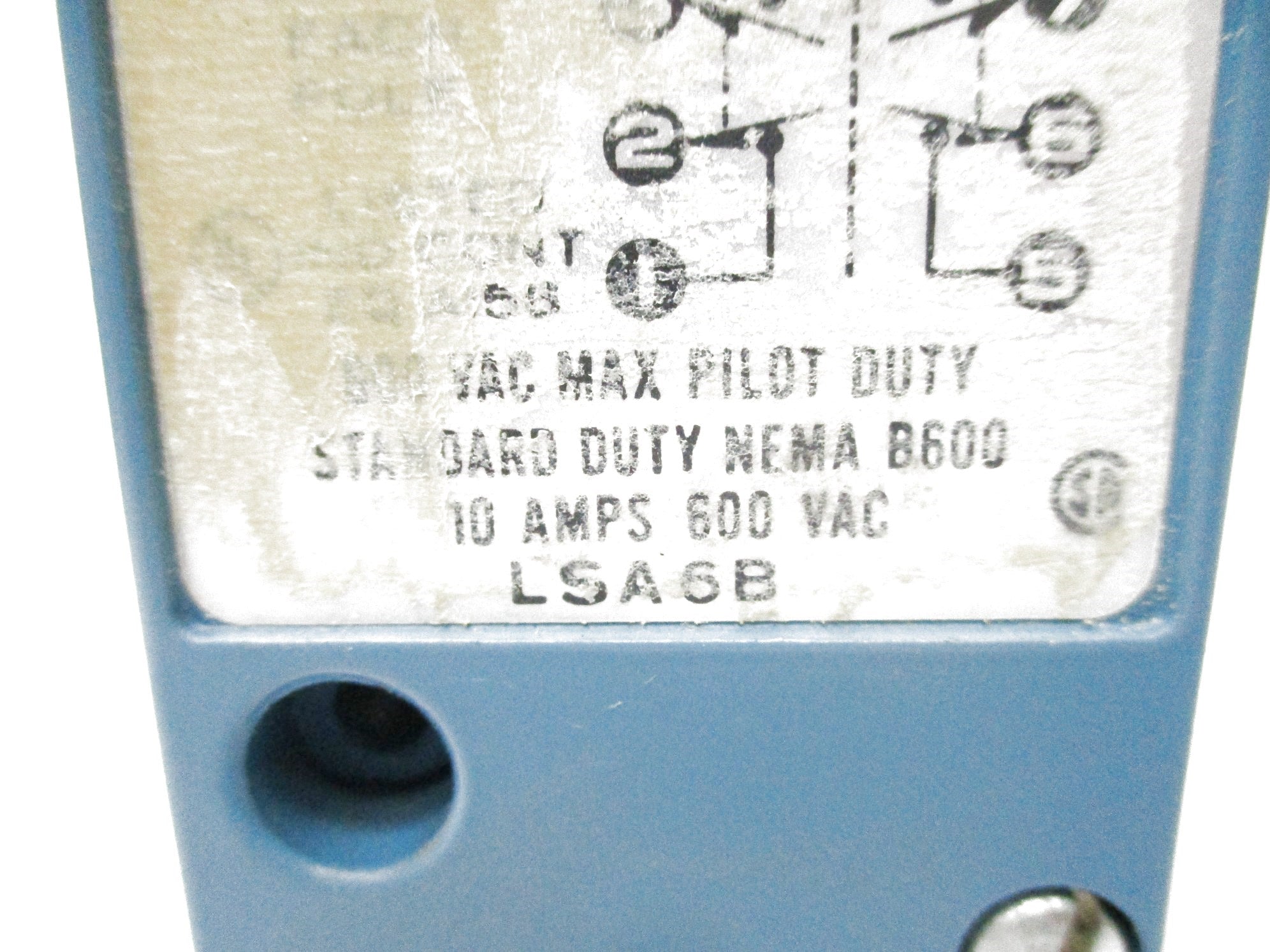 MICRO SWITCH LSA6B 600VAC 10A NSNP