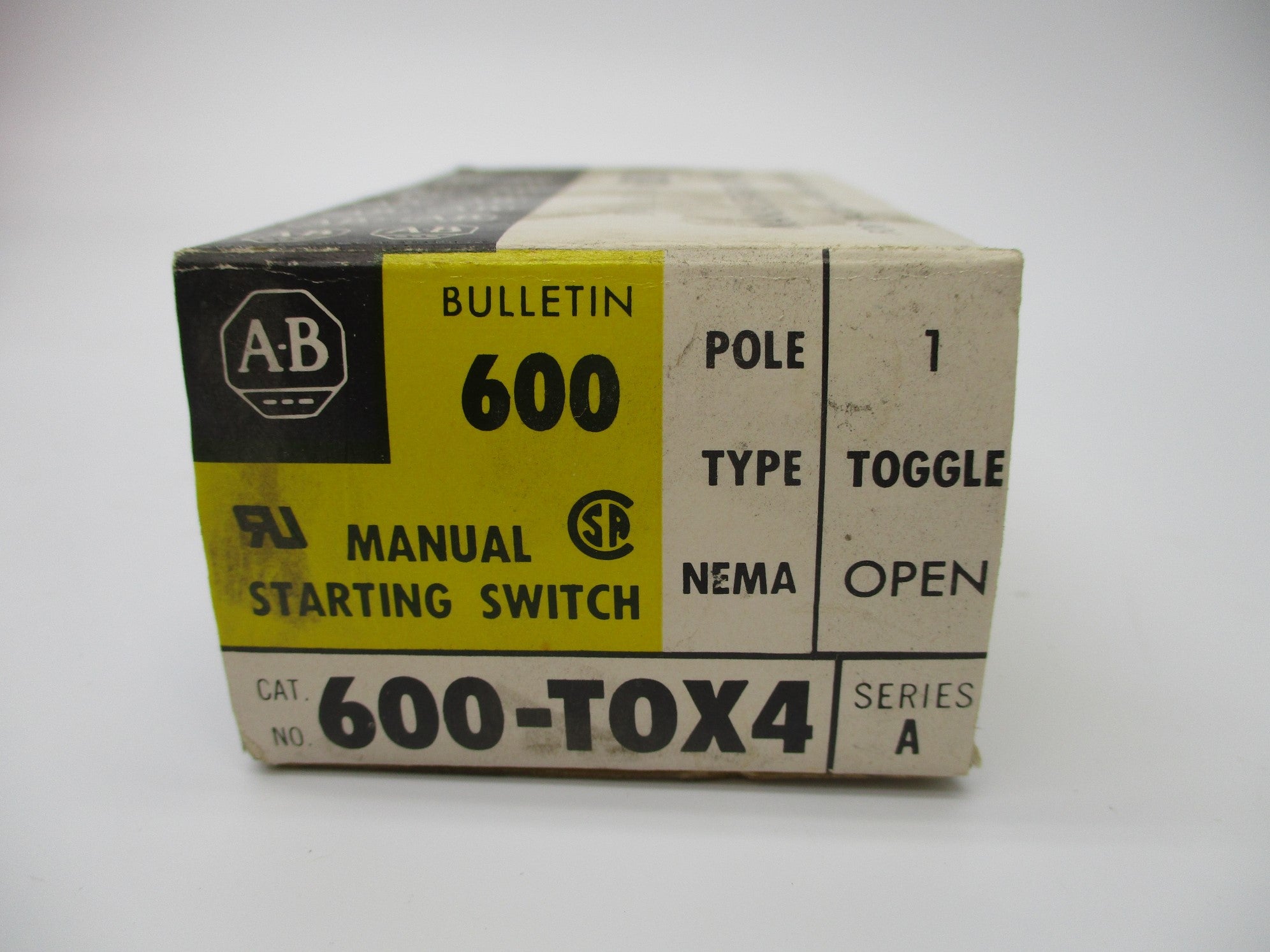 ALLEN BRADLEY 600-TOX4 SER. A (BK/YL) NSMP