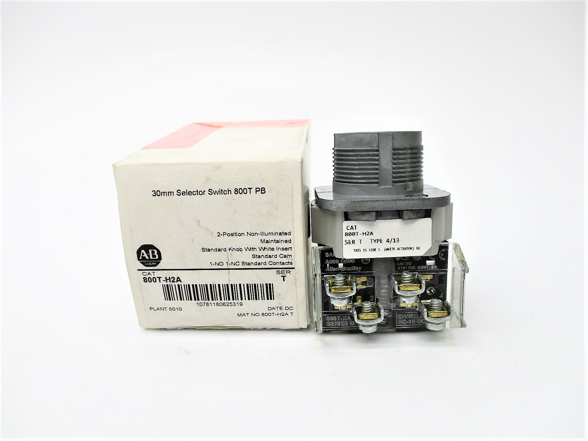 ALLEN BRADLEY 800T-H2A SER. T (AS PICTURED) (WH) NSMP