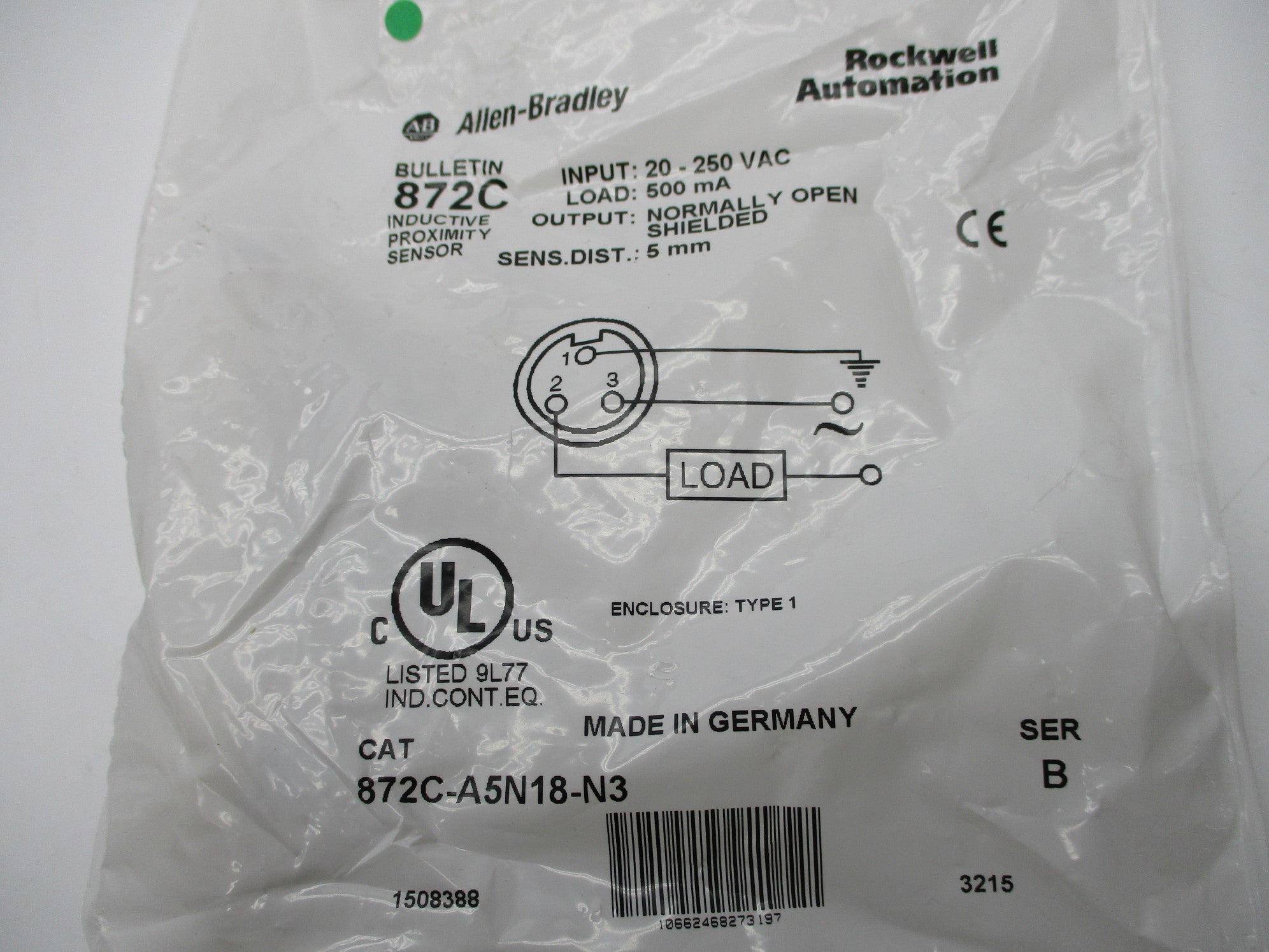 ALLEN BRADLEY 872C-A5N18-N3 SER. B 20-250VAC NSMP