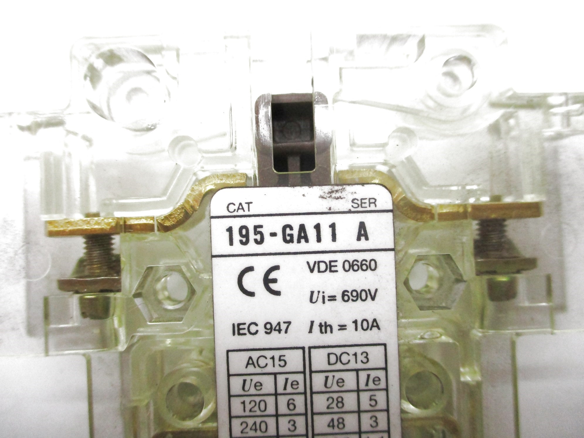 ALLEN BRADLEY 195-GA11 SER. A 600VAC 1.2A NSNP