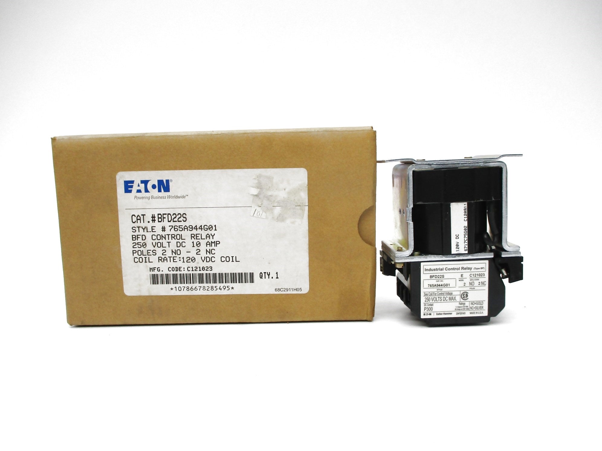 EATON BFD22S 765A944G01 120VDC 10A NSMP