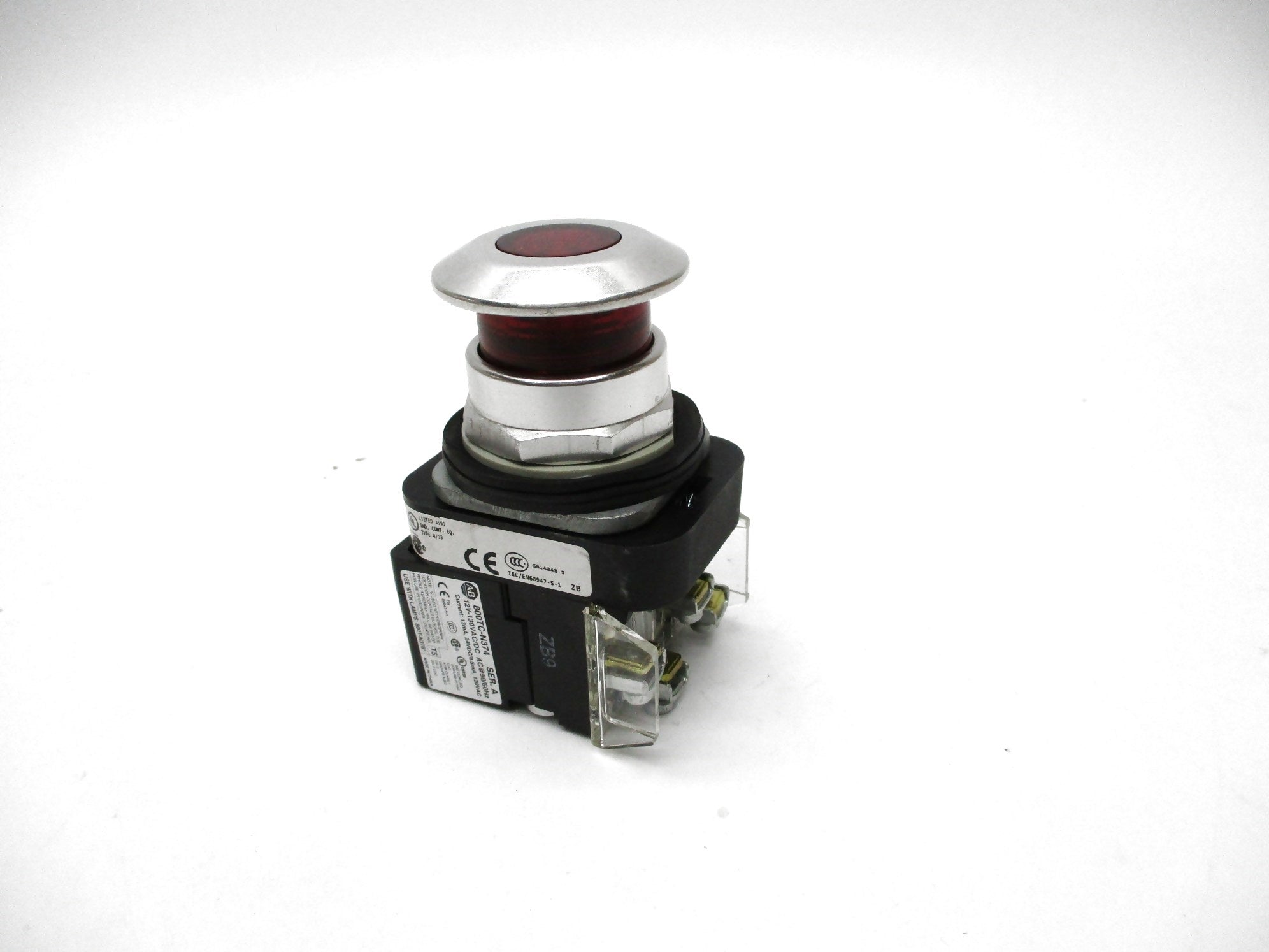 ALLEN BRADLEY 800T-FXQH2RA1 SER. U 12-130VAC/DC NSNP