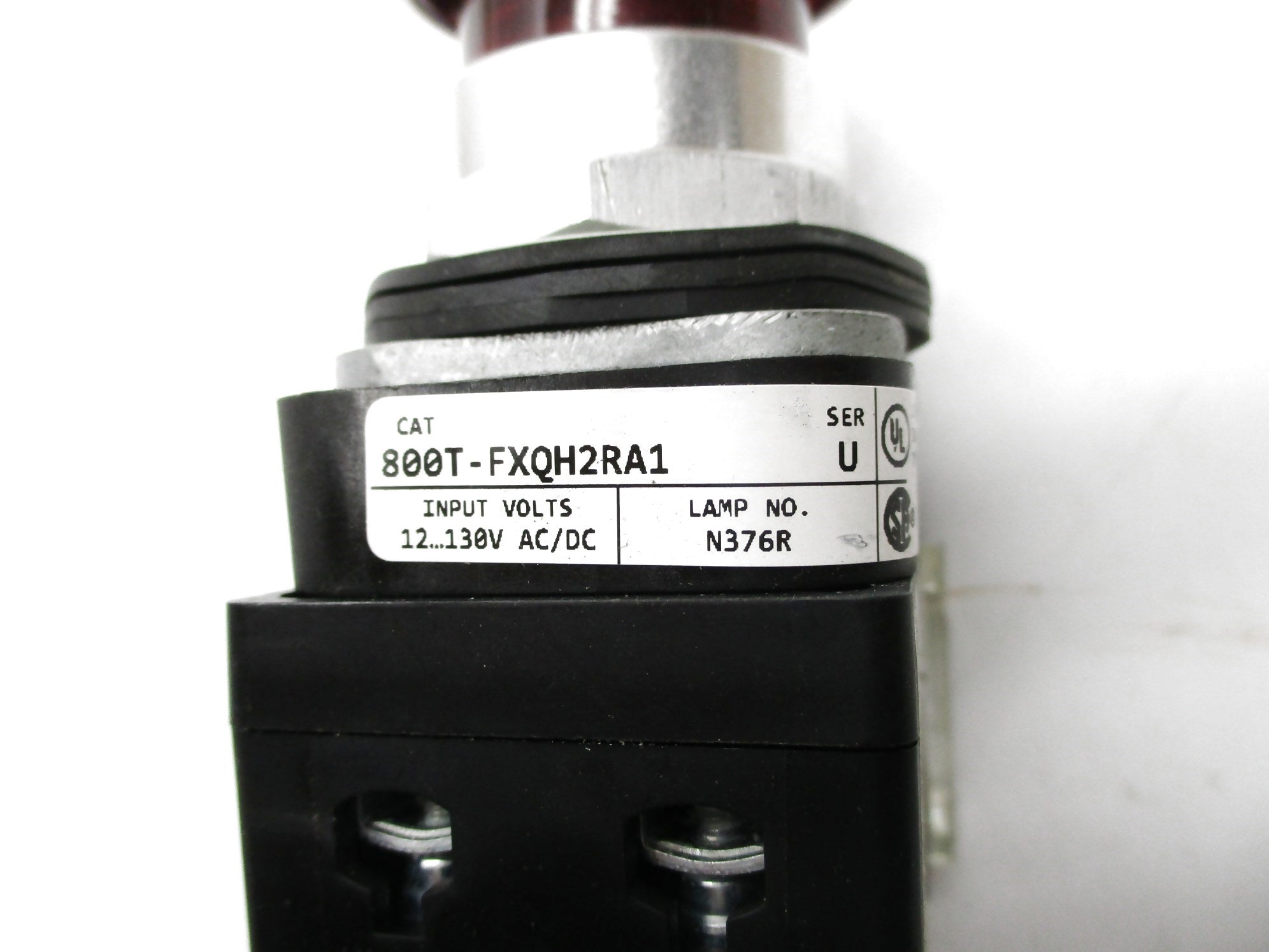 ALLEN BRADLEY 800T-FXQH2RA1 SER. U 12-130VAC/DC NSNP