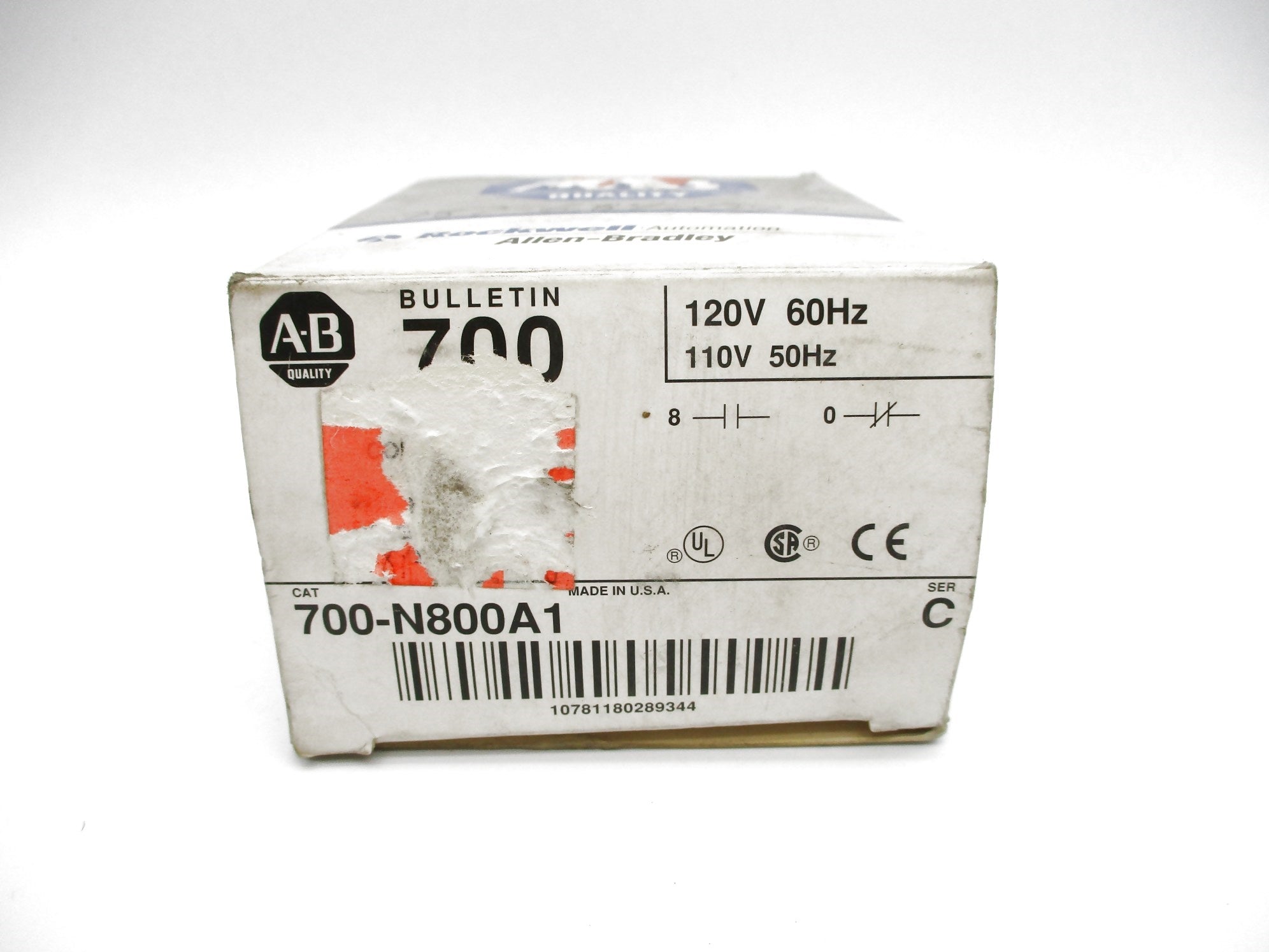 ALLEN BRADLEY 700-N800A1 SER. C 110/120V 60A (GY/BL) NSMP