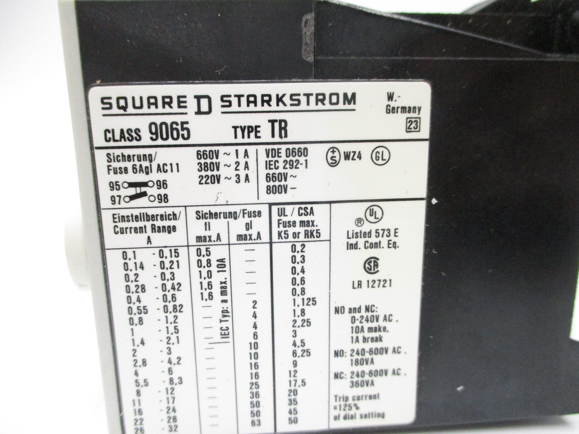 SQUARE D 9065TR2.8 4.2-2.8A 600V NSNP