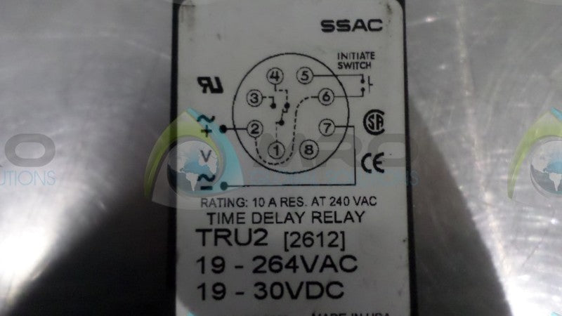 SSAC TRU22612 TIME DELAY RELAY UNMP