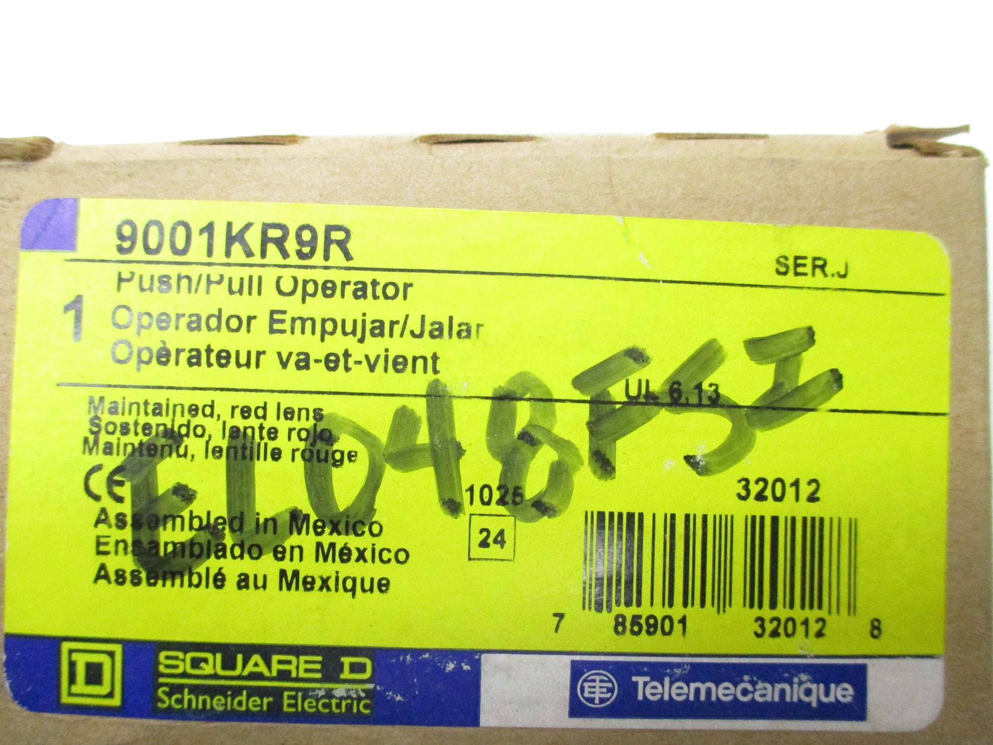 SQUARE D 9001KR9R SER. J NSMP