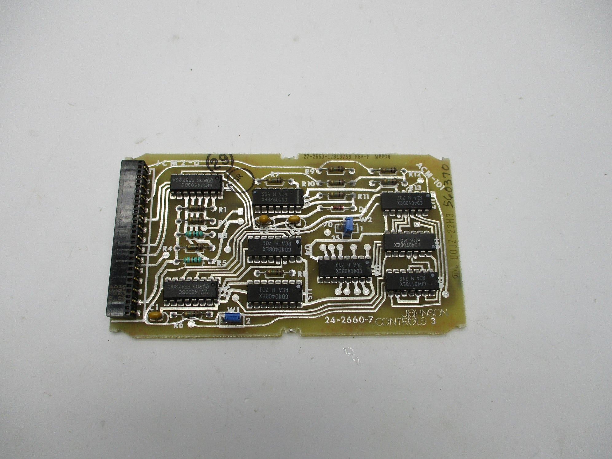 JOHNSON CONTROLS 27-2550-1 REV. F NSNP