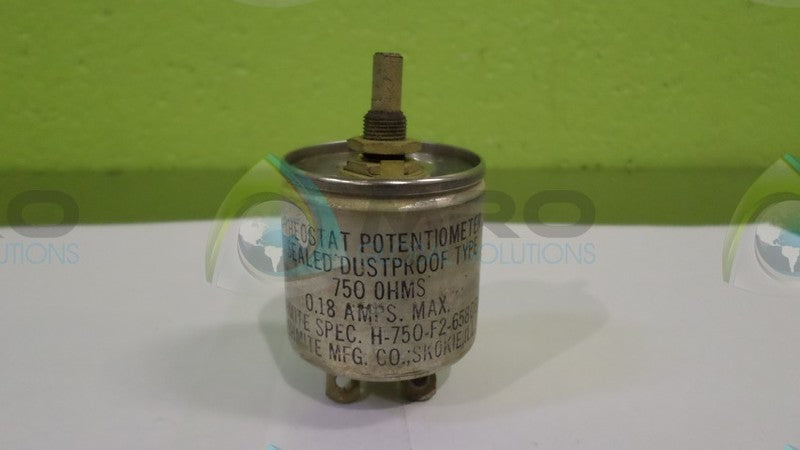 OHMITE 750 RHEOSTAT POTENTIOMETER UNMP