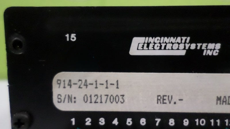 CINCINNATI INC. 914-24-1-1-1 ALPHANUMERIC DISPLAY UNMP