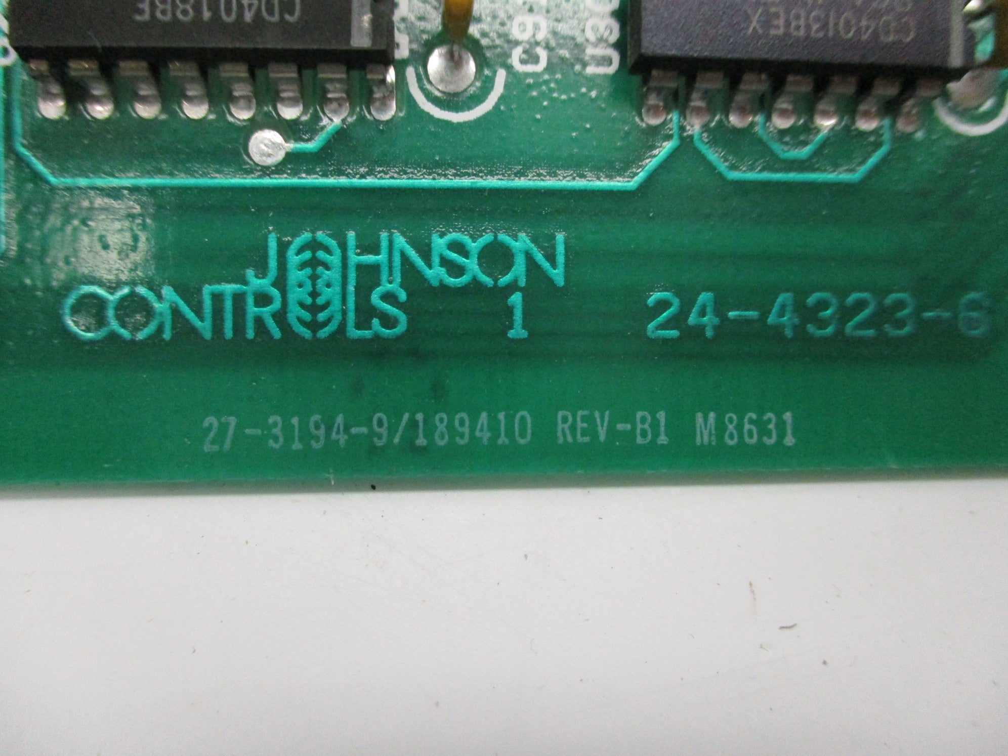 JOHNSON CONTROLS 27-3194-9 REV. B1 NSNP