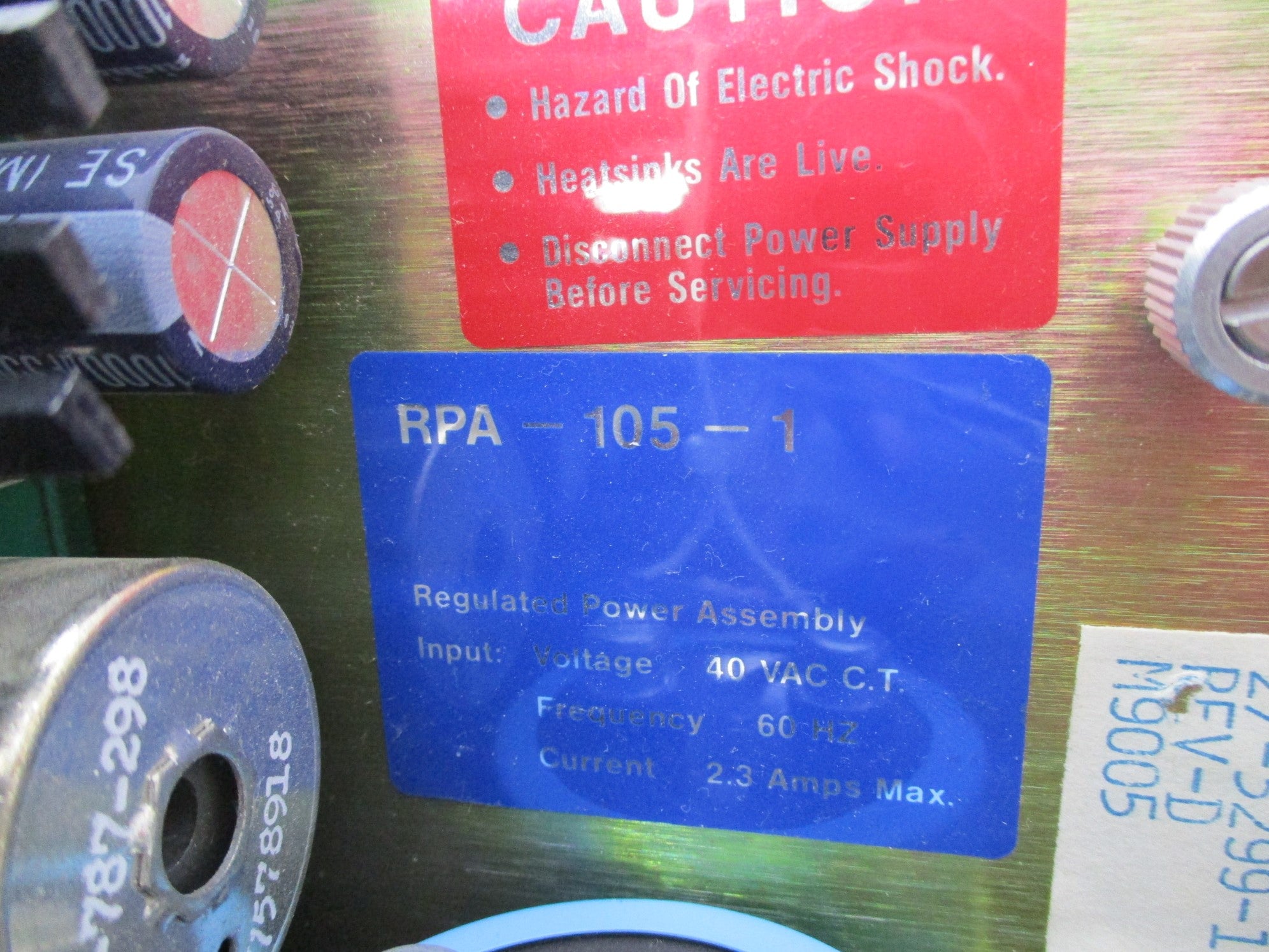 JOHNSON CONTROLS RPA-105-1 NSNP