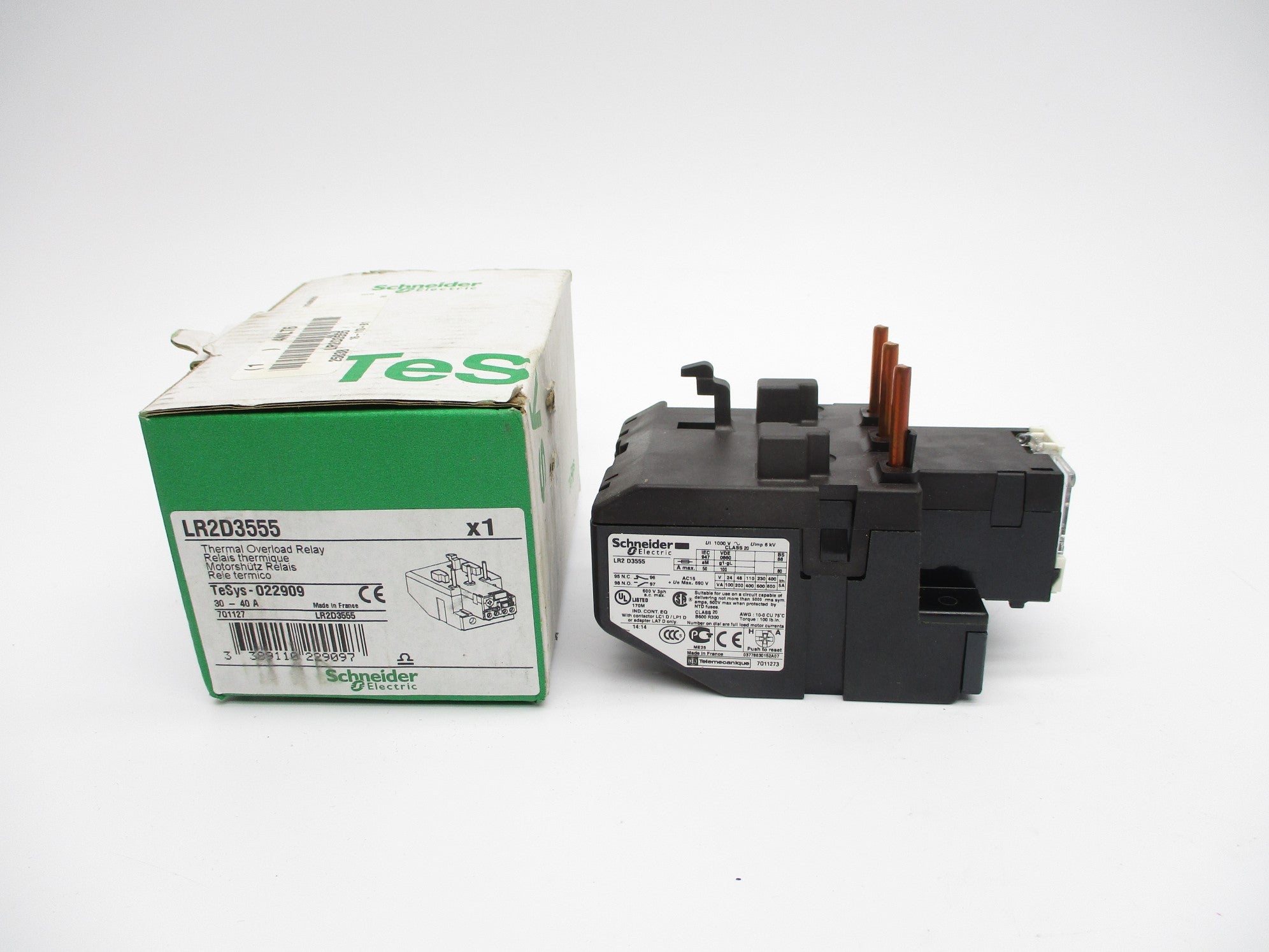 SCHNEIDER ELECTRIC LR2D3555 690V 30-40A NSMP
