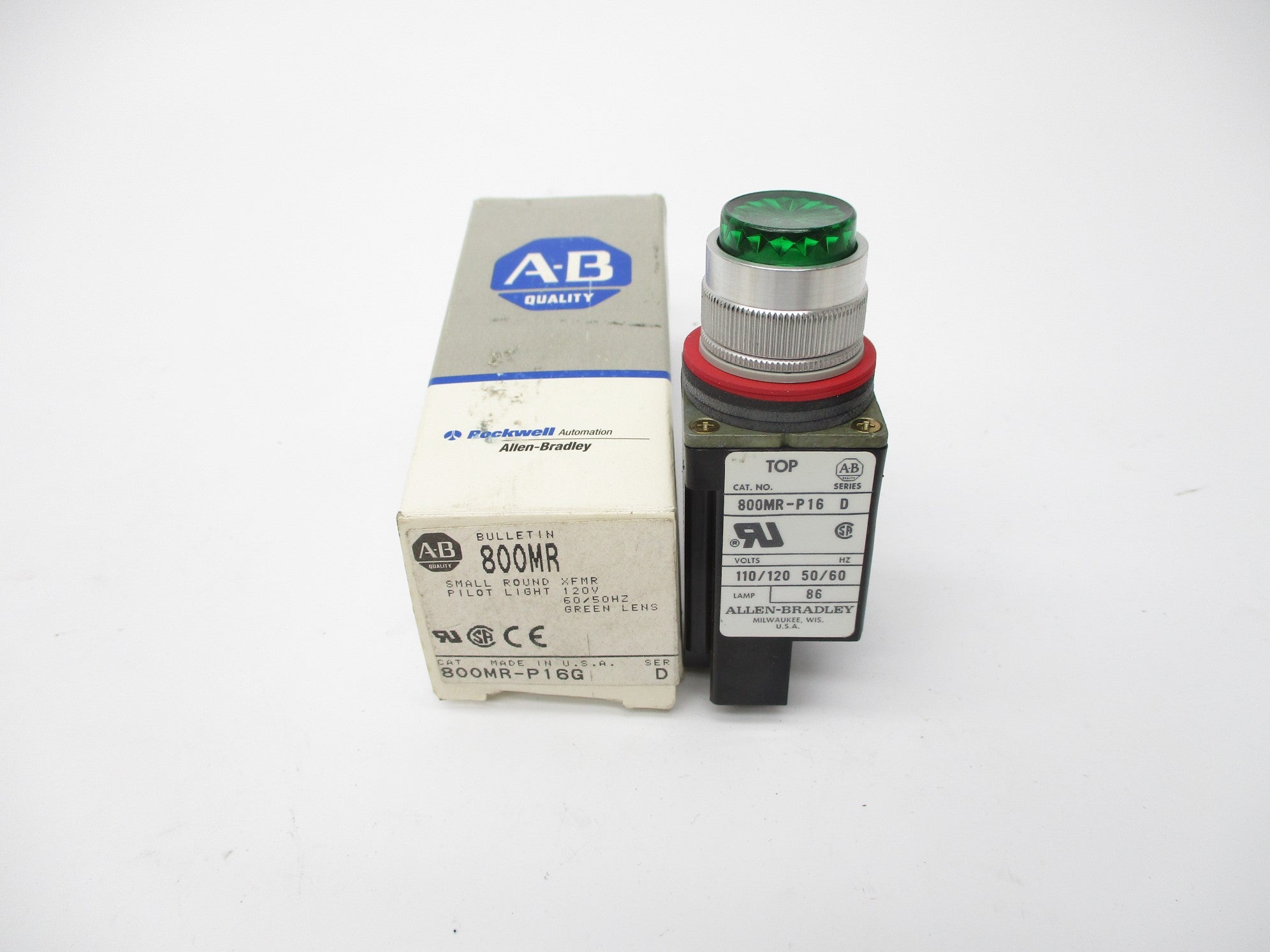 ALLEN BRADLEY 800MR-P16G SER. D 120V (GY/BL) NSMP