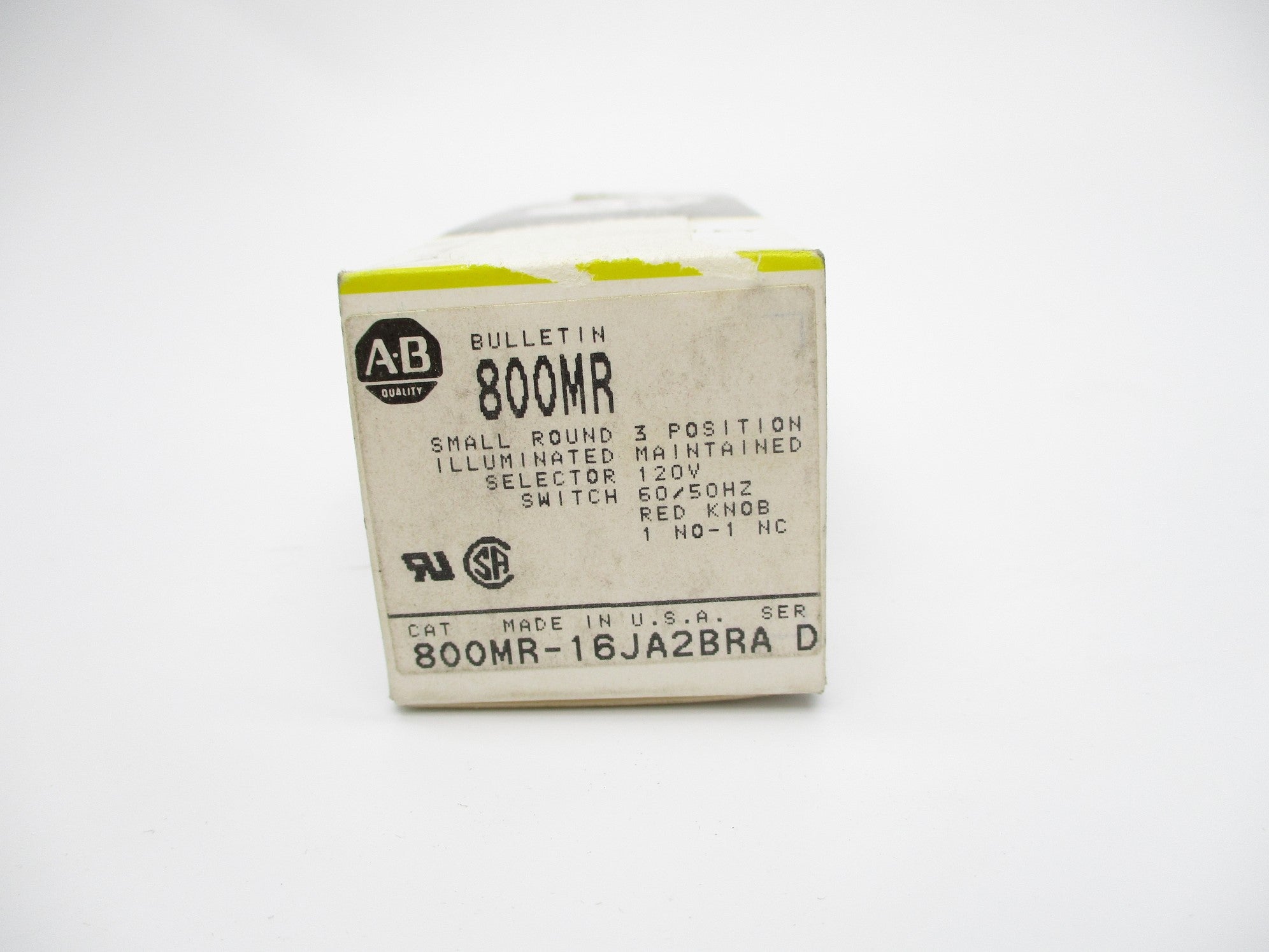 INDUSTRIAL SPARE PART 800MR-16JA2BRA SER. D (BK/YL) (AS PICTURED) NSMP