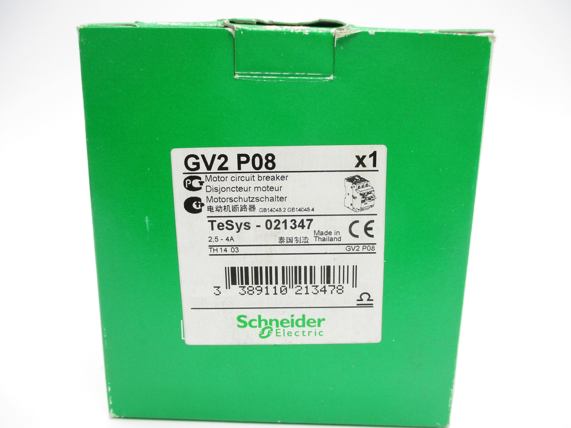SCHNEIDER ELECTRIC GV2P08 2.5-4A NSMP