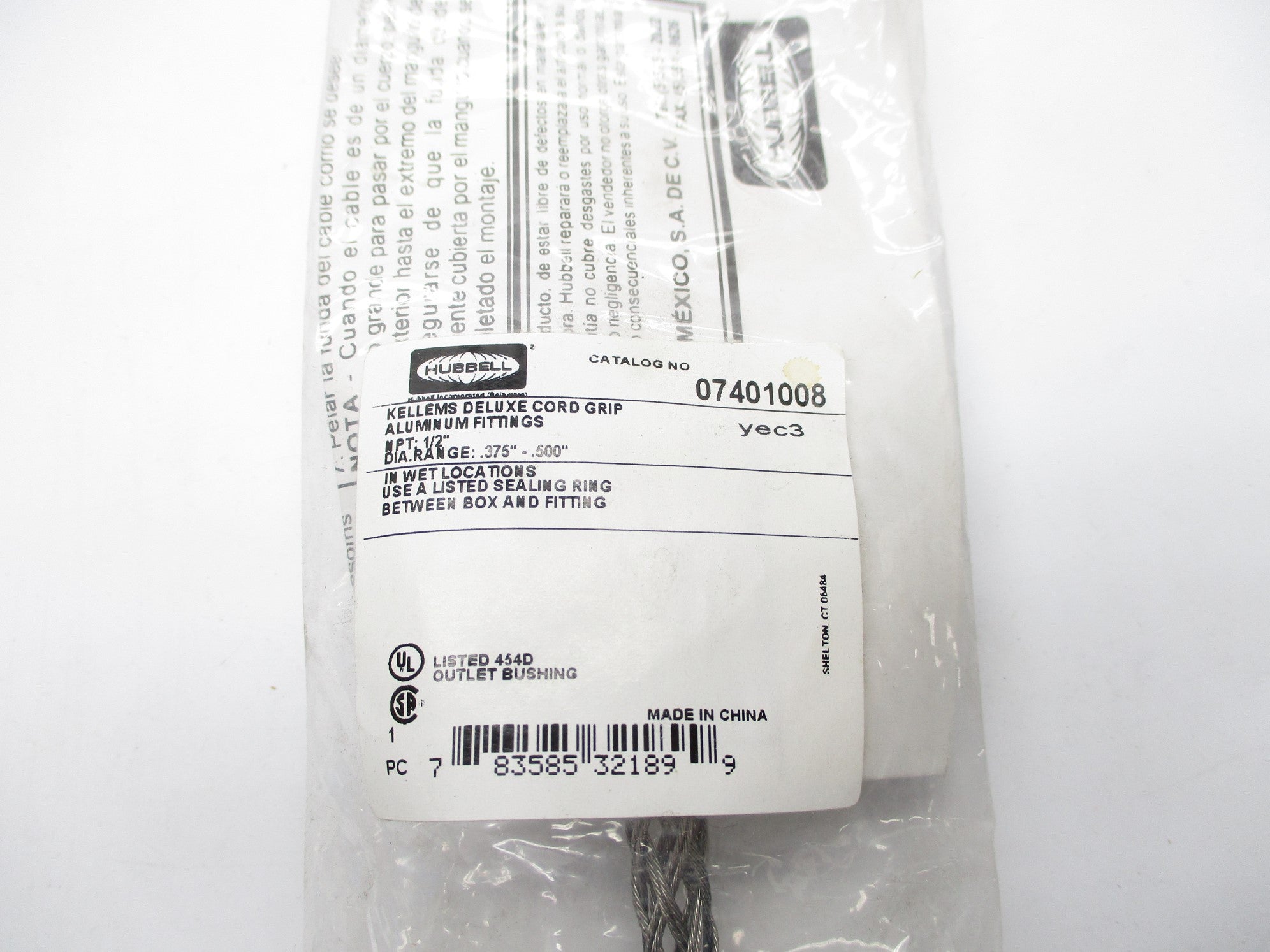 HUBBELL 07401008 .375-500" NSMP